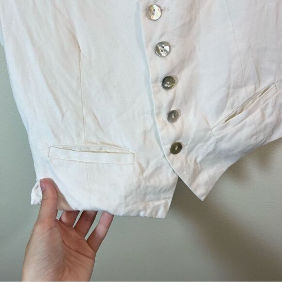 Scout Women’s White Vest Top XS Made in USA - Picture 4 of 10